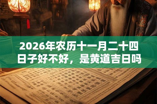 2026年农历十一月二十四日子好不好，是黄道吉日吗？