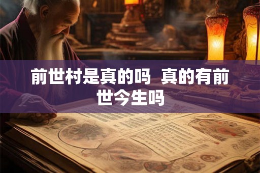 前世村是真的吗 真的有前世今生吗 前世村是真的吗 真的有前世今生吗