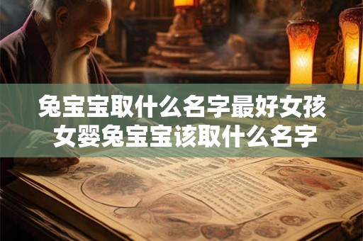 兔宝宝取什么名字最好女孩 女婴兔宝宝该取什么名字