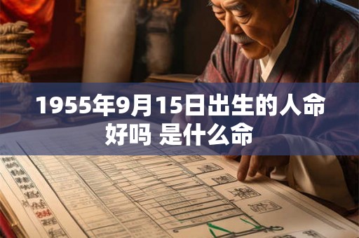 1955年9月15日出生的人命好吗 是什么命