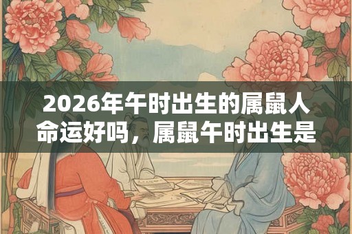 2026年午时出生的属鼠人命运好吗，属鼠午时出生是什么命？