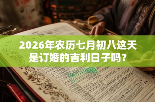 2026年农历七月初八这天是订婚的吉利日子吗？