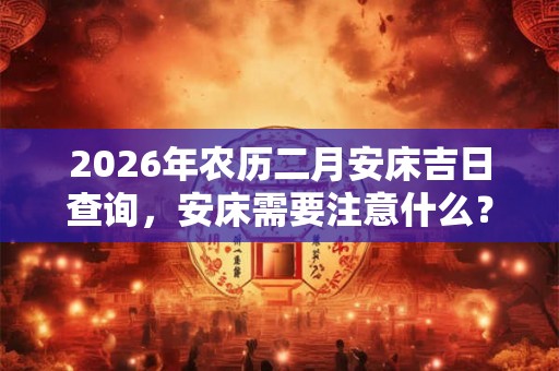 2026年农历二月安床吉日查询，安床需要注意什么？
