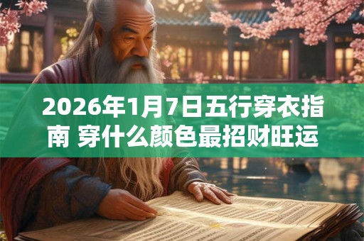 2026年1月7日五行穿衣指南 穿什么颜色最招财旺运