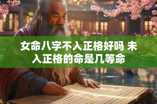 女命八字不入正格好吗 未入正格的命是几等命 女命八字不入正格好吗 未入正格的命是几等命