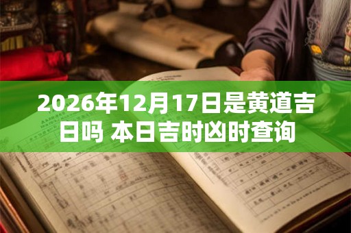 2026年12月17日是黄道吉日吗 本日吉时凶时查询 2026年12月17日是黄道吉日吗 本日吉时凶时查询