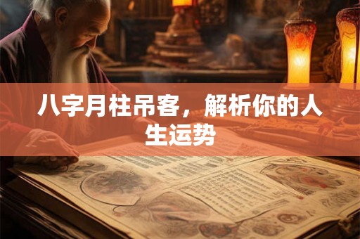 八字月柱吊客，解析你的人生运势