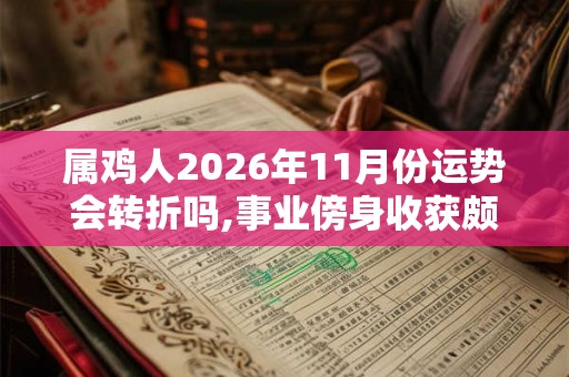 属鸡人2026年11月份运势会转折吗,事业傍身收获颇丰