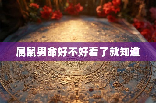 属鼠男命好不好看了就知道