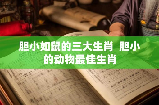 胆小如鼠的三大生肖 胆小的动物最佳生肖 胆小如鼠的三大生肖 胆小的动物最佳生肖