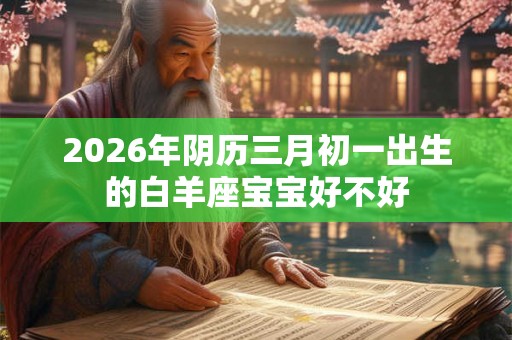 2026年阴历三月初一出生的白羊座宝宝好不好