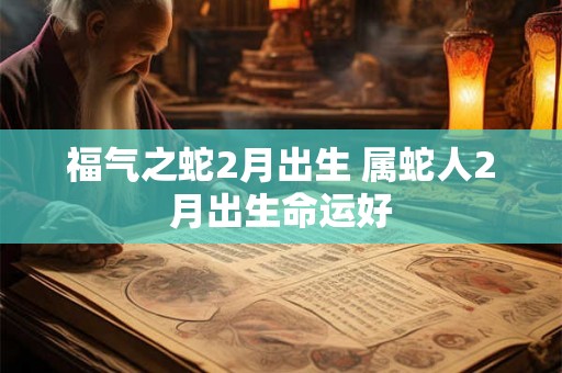 福气之蛇2月出生 属蛇人2月出生命运好