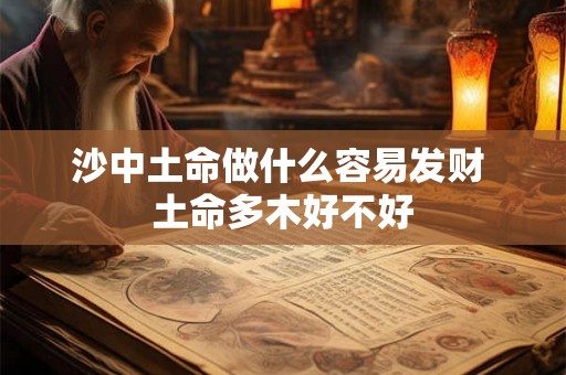 沙中土命做什么容易发财 土命多木好不好