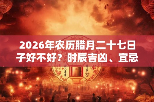 2026年农历腊月二十七日子好不好？时辰吉凶、宜忌查询