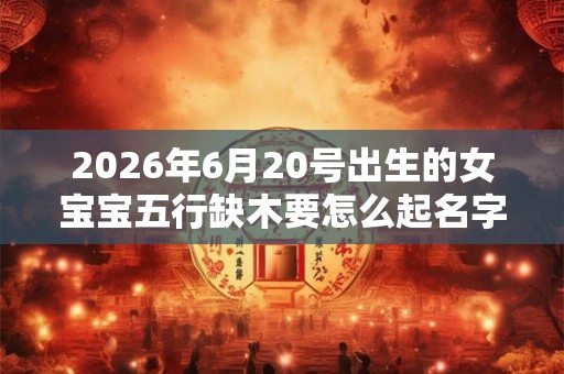 2026年6月20号出生的女宝宝五行缺木要怎么起名字