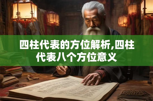 四柱代表的方位解析,四柱代表八个方位意义
