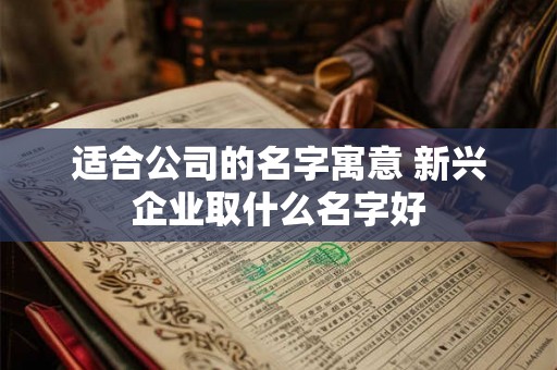 适合公司的名字寓意 新兴企业取什么名字好