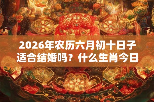2026年农历六月初十日子适合结婚吗？什么生肖今日忌结婚？