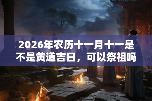 2026年农历十一月十一是不是黄道吉日，可以祭祖吗？