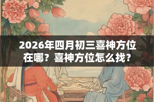 2026年四月初三喜神方位在哪？喜神方位怎么找？