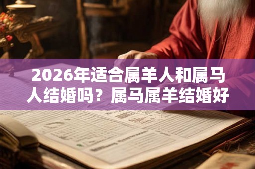 2026年适合属羊人和属马人结婚吗？属马属羊结婚好日子