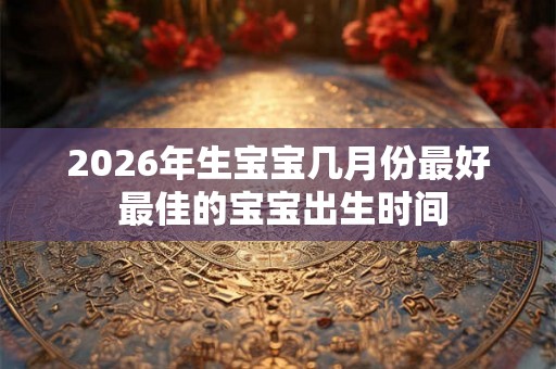 2026年生宝宝几月份最好 最佳的宝宝出生时间
