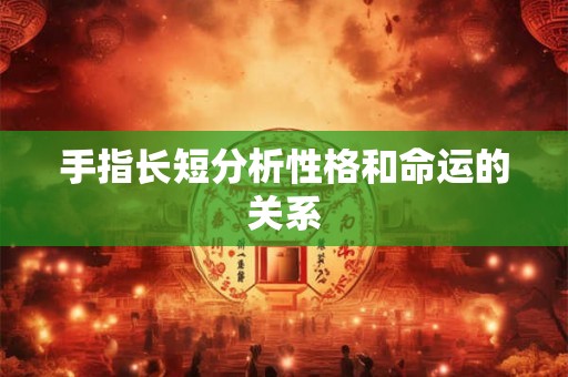 手指长短分析性格和命运的关系