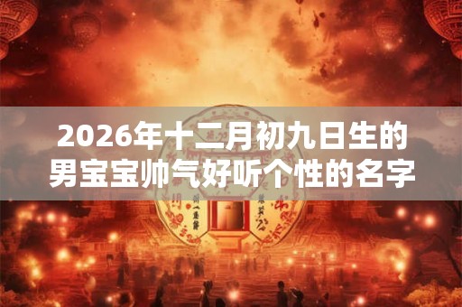 2026年十二月初九日生的男宝宝帅气好听个性的名字精选