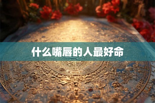 什么嘴唇的人最好命