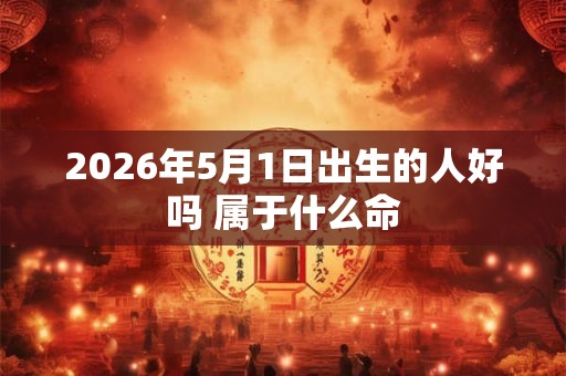2026年5月1日出生的人好吗 属于什么命