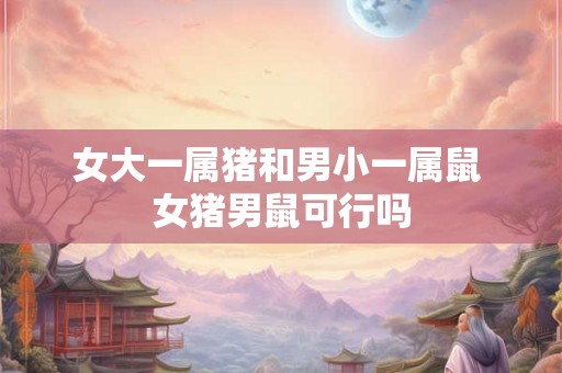 女大一属猪和男小一属鼠 女猪男鼠可行吗