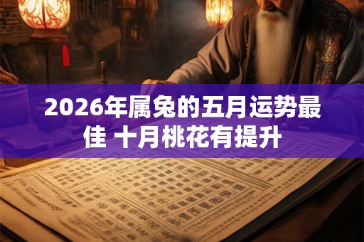 2026年属兔的五月运势最佳 十月桃花有提升