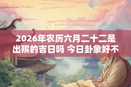 2026年农历六月二十二是出殡的吉日吗 今日卦象好不好