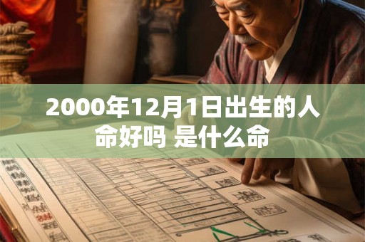 2000年12月1日出生的人命好吗 是什么命 2000年12月1日出生的人命好吗 是什么命