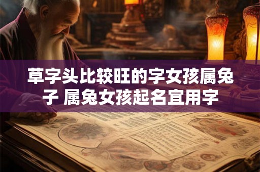 草字头比较旺的字女孩属兔子 属兔女孩起名宜用字