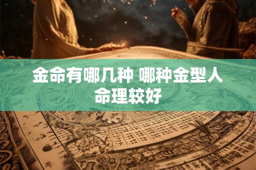 金命有哪几种 哪种金型人命理较好