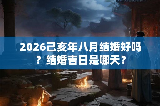 2026己亥年八月结婚好吗？结婚吉日是哪天？