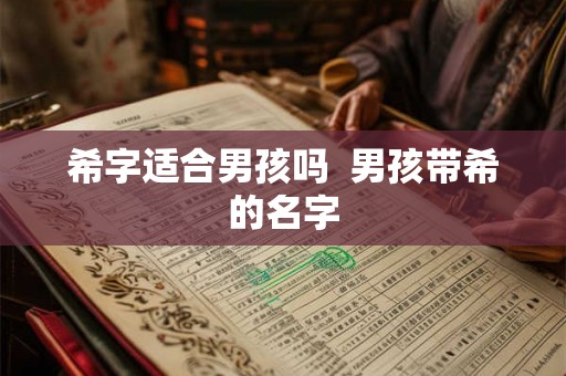 希字适合男孩吗 男孩带希的名字 希字适合男孩吗 男孩带希的名字