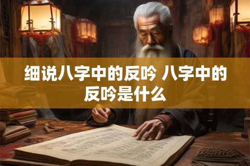 细说八字中的反吟 八字中的反吟是什么