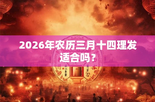 2026年农历三月十四理发适合吗？