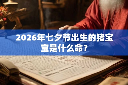 2026年七夕节出生的猪宝宝是什么命? 2026年七夕节出生的猪宝宝是什么命?