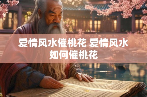 爱情风水催桃花 爱情风水如何催桃花