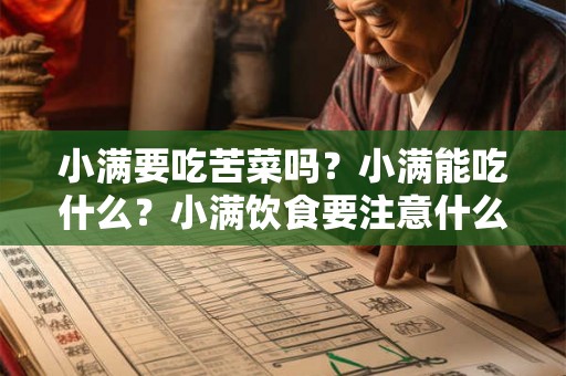 小满要吃苦菜吗？小满能吃什么？小满饮食要注意什么？