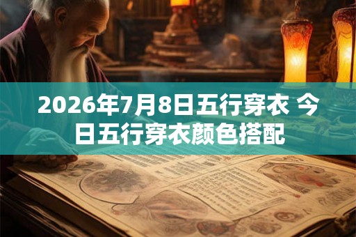 2026年7月8日五行穿衣 今日五行穿衣颜色搭配