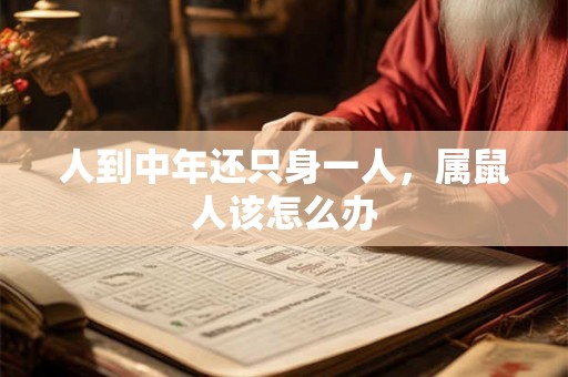 人到中年还只身一人，属鼠人该怎么办