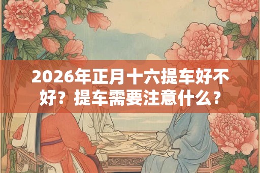 2026年正月十六提车好不好?提车需要注意什么? 2026年正月十六提车好不好?提车需要注意什么?