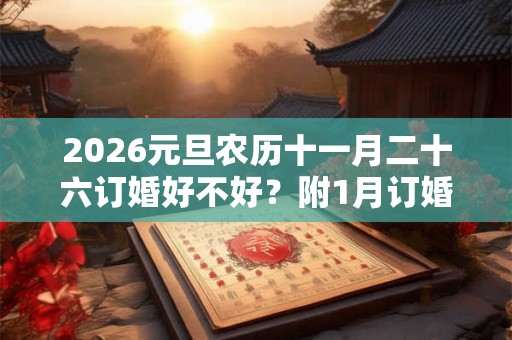 2026元旦农历十一月二十六订婚好不好？附1月订婚吉日总览