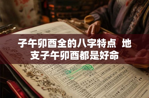 子午卯酉全的八字特点  地支子午卯酉都是好命