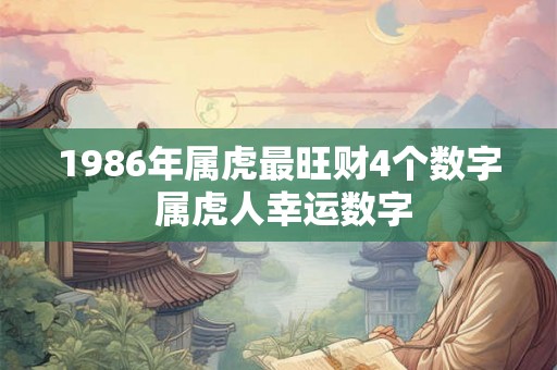 1986年属虎最旺财4个数字 属虎人幸运数字