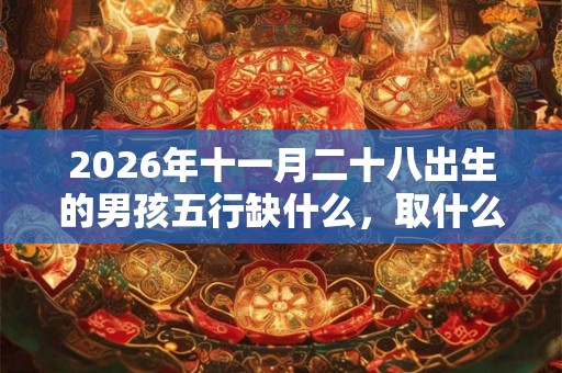 2026年十一月二十八出生的男孩五行缺什么，取什么样的名字合适？